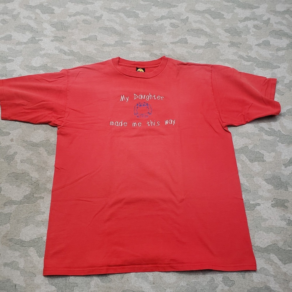 Vintage H.L. Miller Shirt Mens XL Red Short Sleeve Embroidered
